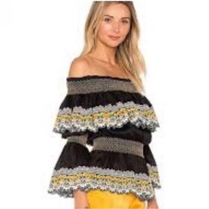 Amur Black scallop embroidered top
AMUR
Size: 2